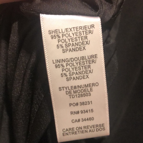 EUC [Trina Turk] Solid Black, 3/4 Sleeve, Knee-Length Draped Dress Womens Sz 6 - Picture 16 of 16